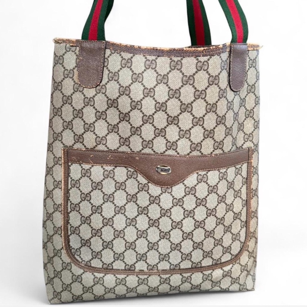 Gucci GG Supreme Sherry Line Monogram Tote - Picture 6 of 16